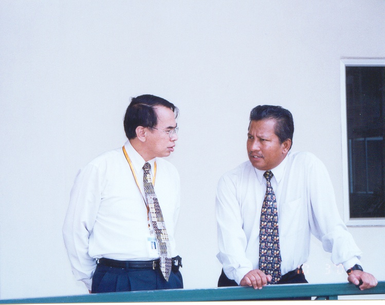KUKTEM Rector (Left) Discussing Something with Prof. Dr. Mortaza Mohamed.jpg