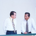 KUKTEM Rector (Left) Discussing Something with Prof. Dr. Mortaza Mohamed